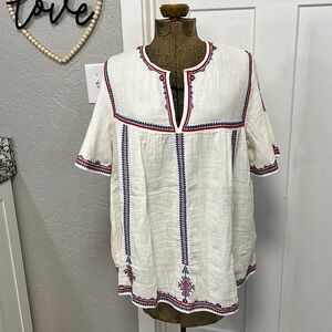 NWT: MNG COTTON BOHO TOP 6